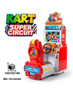 Maquina recreativa simulador coches KART SUPER CIRCUIT...