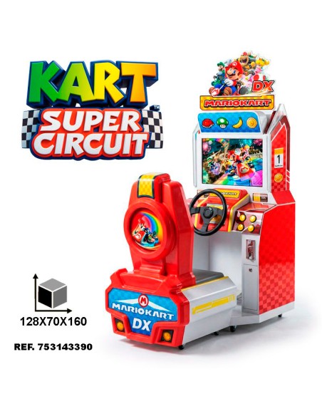 KART SUPER CIRCUIT MARIO car simulator arcade machine, fairground attraction, brand new. Offer.