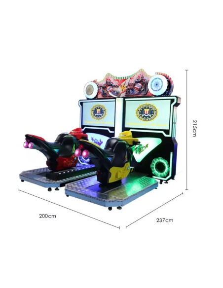 Máquina recreativa simulador de moto SUPERBIKE 2, atrações de feira e recreativos, nova. Oferta