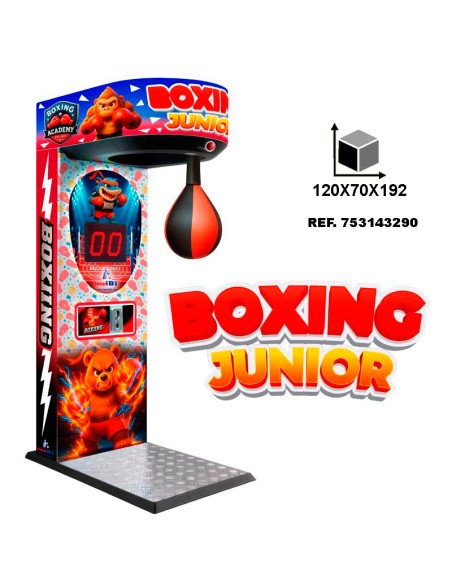 Macchina da boxe JUNIOR boxing a pugno, attrazioni da fiera, giocattoli. Offerta