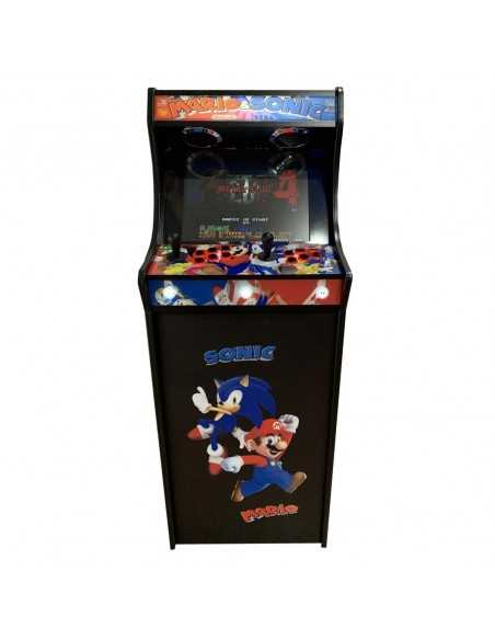 LOWBOY ARCADEKAST MARIO SONIC RETROGAMES IN DE AANBIEDING MET DUIZENDEN INBEGREPEN VIDEOSPELEN