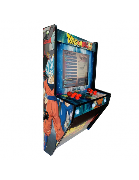 MAQUINA ARCADE PARA PARED DISEÑO DRAGON BALL 2 JUGADORES