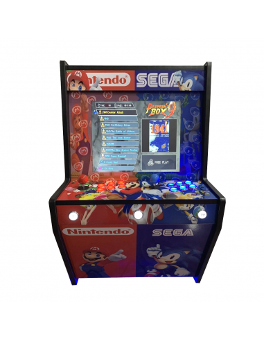 MAQUINA ARCADE PARA PARED DISEÑO MARIO Y SONIC...