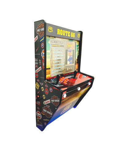 MÁQUINA ARCADE DE PAREDE ROUTE 66 PARA 2 JOGADORES RECREATIVAS NOVAS