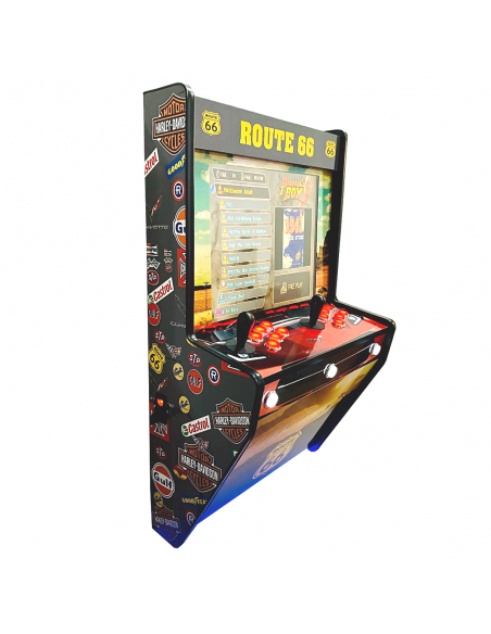 MAQUINA ARCADE PARA PARED DISEÑO ROUTE 66 2 JUGADORES NEVADA