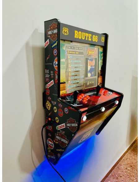 MÁQUINA ARCADE DE PAREDE ROUTE 66 PARA 2 JOGADORES RECREATIVAS NOVAS