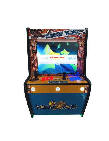 MAQUINA ARCADE PARA PARED DISEÑO DONKEY KONG 2 JUGADORES