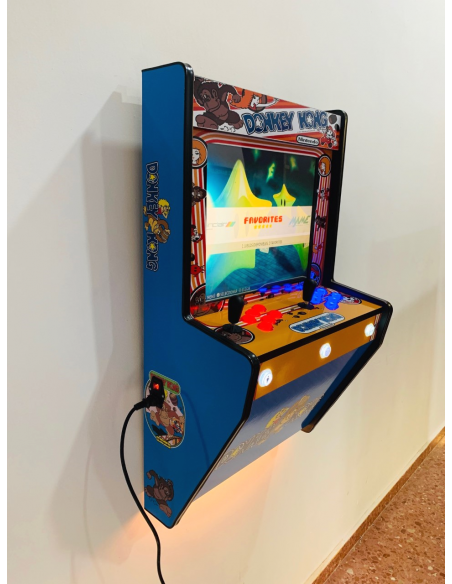 MAQUINA ARCADE PARA PARED DISEÑO DONKEY KONG 2 JUGADORES
