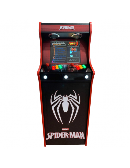 LOWBOY SPIDERMAN MARVEL RECREATIVAS MAQUINAS ARCADE VIDEOJUEGOS FUTBOL OFERTA GAMERS