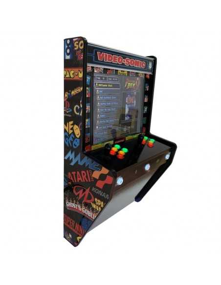 MAQUINA ARCADE PARA PARED DISEÑO VIDEOSONIC 2 JUGADORES