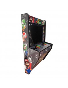 MÁQUINA ARCADE DE PAREDE SUPER MARIO CINZA PARA 2...
