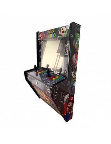 BORNES D´ARCADE MURALE SUPER MARIO GRIS POUR 2...